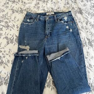 Abercombie & fitch curve love high rise moms jeans